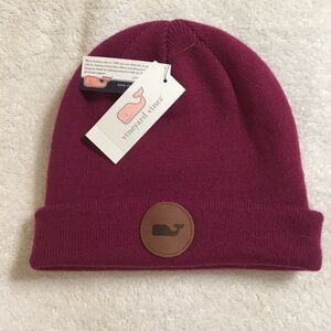Vineyard Vines Whale Patch Beanie Magenta Purple